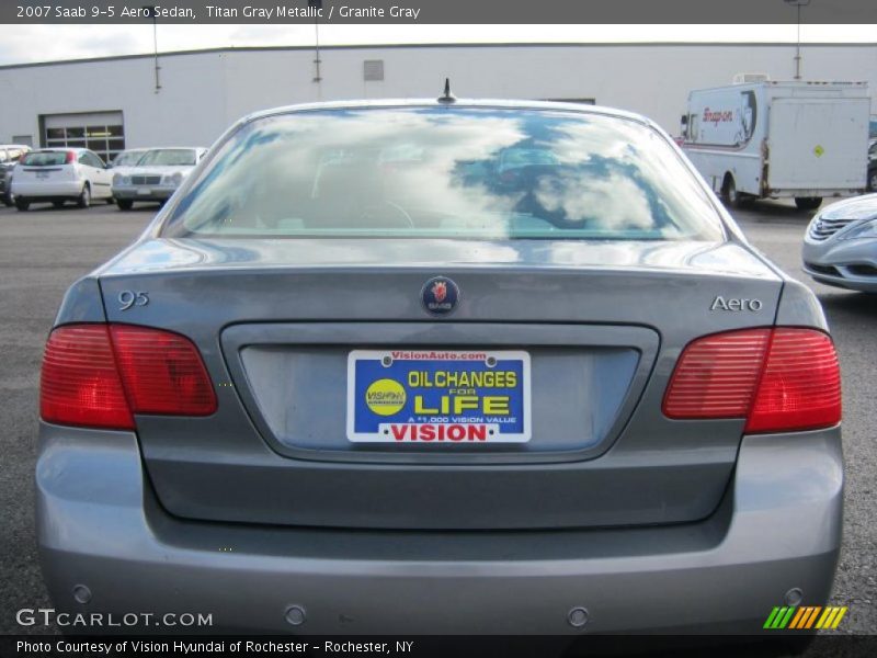 Titan Gray Metallic / Granite Gray 2007 Saab 9-5 Aero Sedan