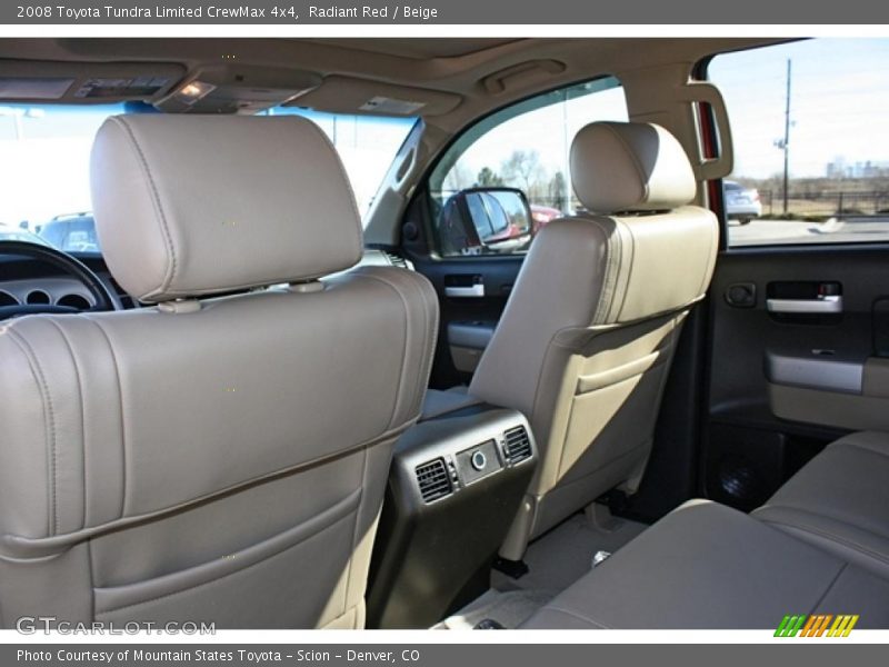 Radiant Red / Beige 2008 Toyota Tundra Limited CrewMax 4x4