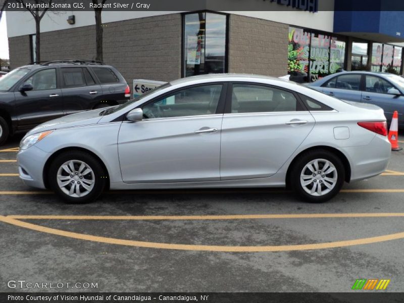 Radiant Silver / Gray 2011 Hyundai Sonata GLS