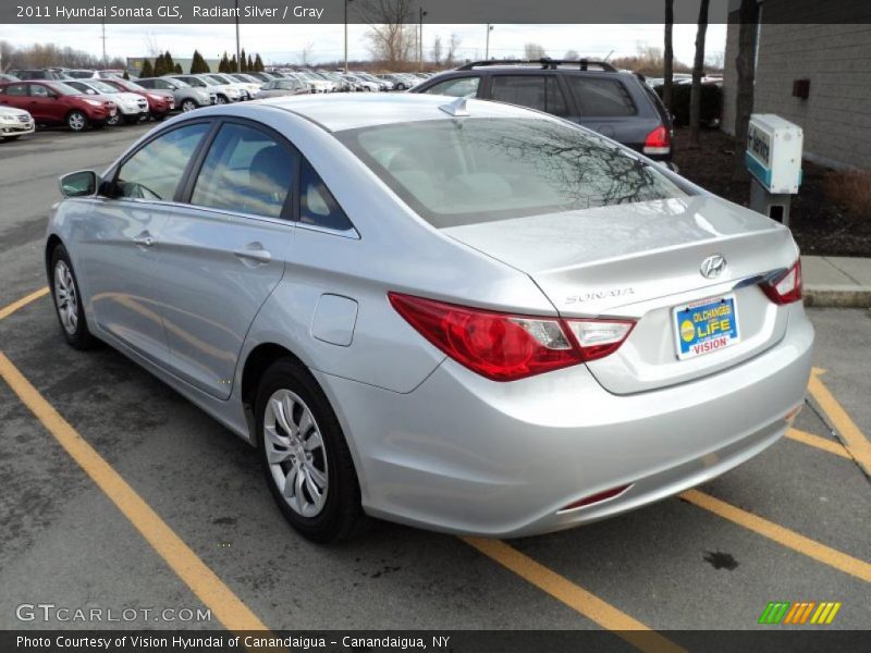 Radiant Silver / Gray 2011 Hyundai Sonata GLS