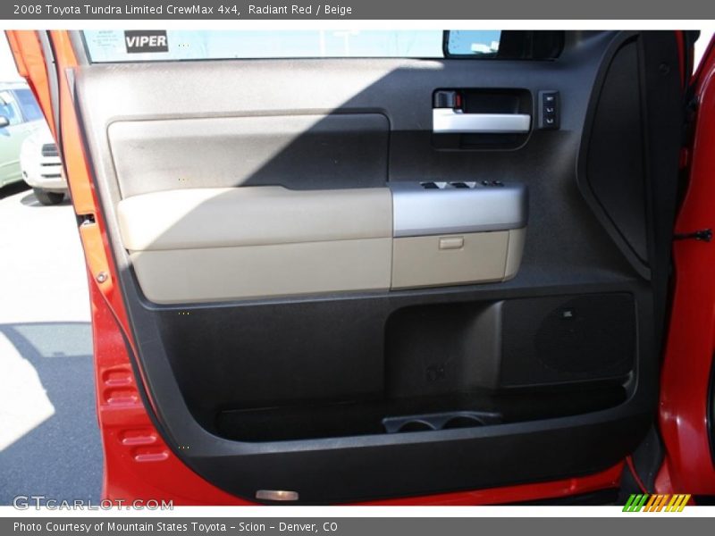 Radiant Red / Beige 2008 Toyota Tundra Limited CrewMax 4x4