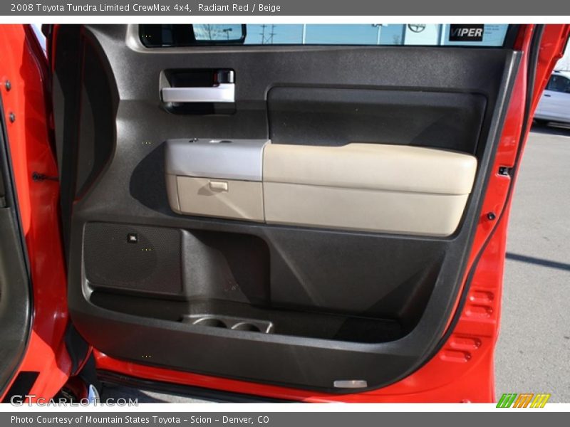 Radiant Red / Beige 2008 Toyota Tundra Limited CrewMax 4x4