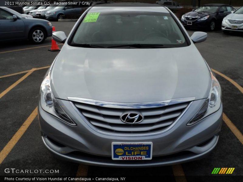Radiant Silver / Gray 2011 Hyundai Sonata GLS