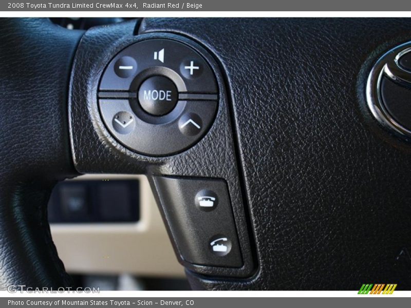 Controls of 2008 Tundra Limited CrewMax 4x4