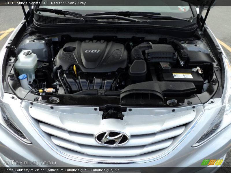 Radiant Silver / Gray 2011 Hyundai Sonata GLS