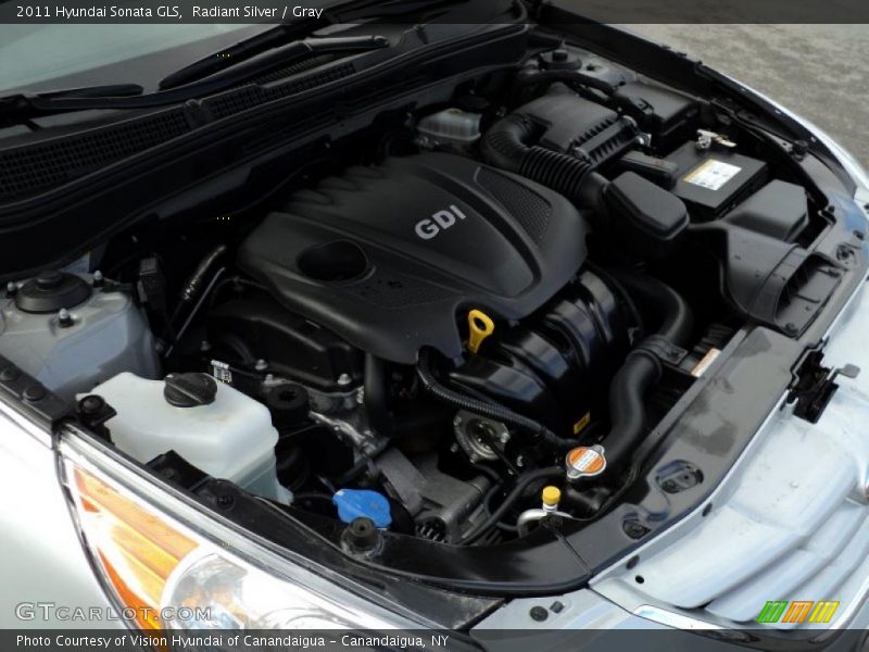 Radiant Silver / Gray 2011 Hyundai Sonata GLS