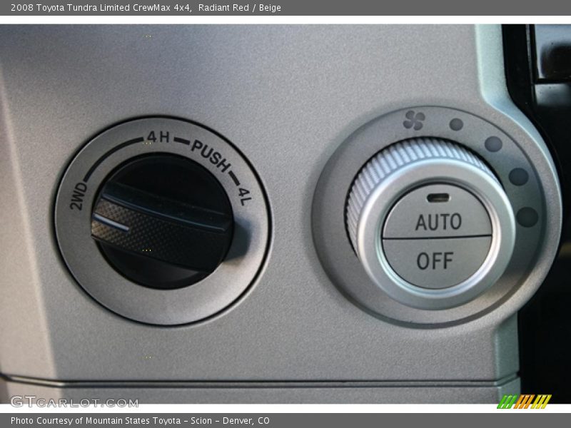 Controls of 2008 Tundra Limited CrewMax 4x4