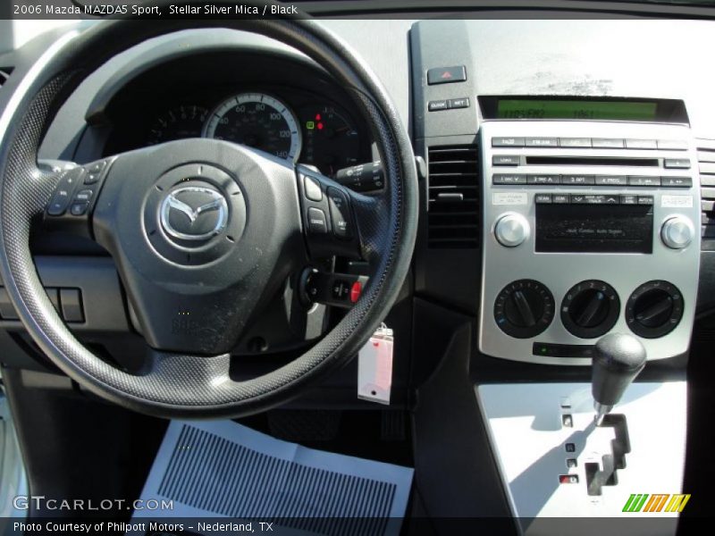 Dashboard of 2006 MAZDA5 Sport