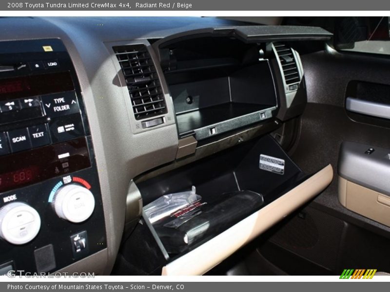 Radiant Red / Beige 2008 Toyota Tundra Limited CrewMax 4x4