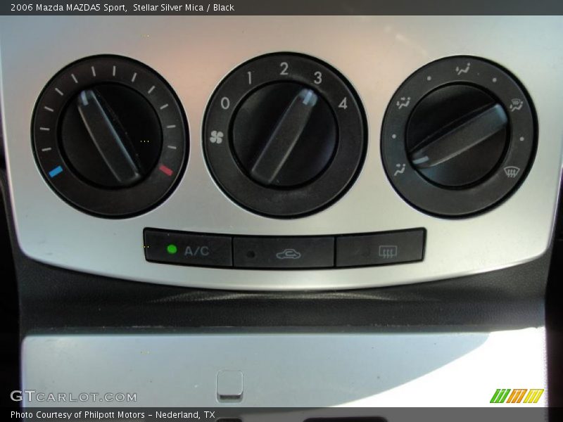Controls of 2006 MAZDA5 Sport