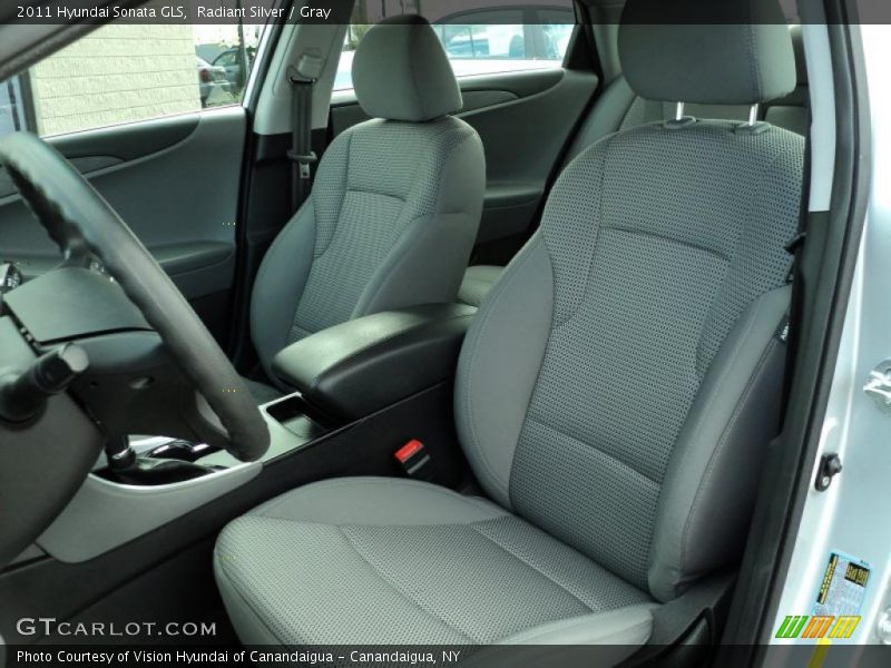 Radiant Silver / Gray 2011 Hyundai Sonata GLS