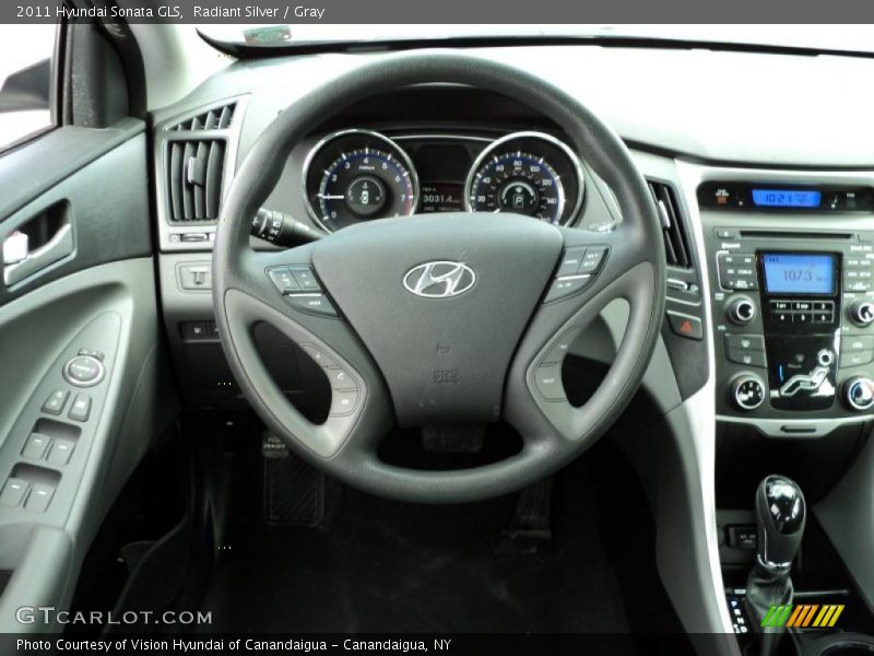 Radiant Silver / Gray 2011 Hyundai Sonata GLS
