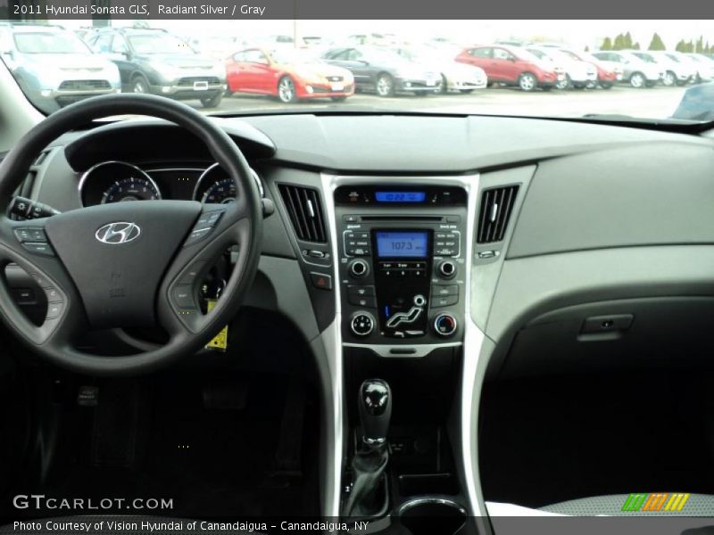 Radiant Silver / Gray 2011 Hyundai Sonata GLS