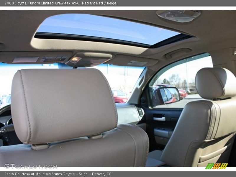 Radiant Red / Beige 2008 Toyota Tundra Limited CrewMax 4x4