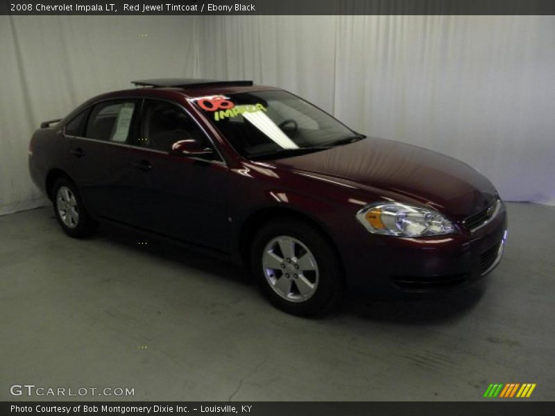 Red Jewel Tintcoat / Ebony Black 2008 Chevrolet Impala LT