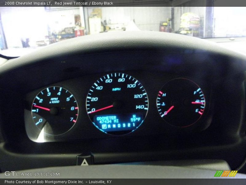 Red Jewel Tintcoat / Ebony Black 2008 Chevrolet Impala LT