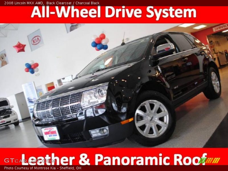 Black Clearcoat / Charcoal Black 2008 Lincoln MKX AWD