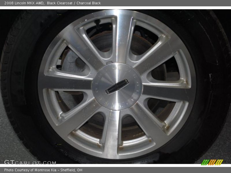 Black Clearcoat / Charcoal Black 2008 Lincoln MKX AWD