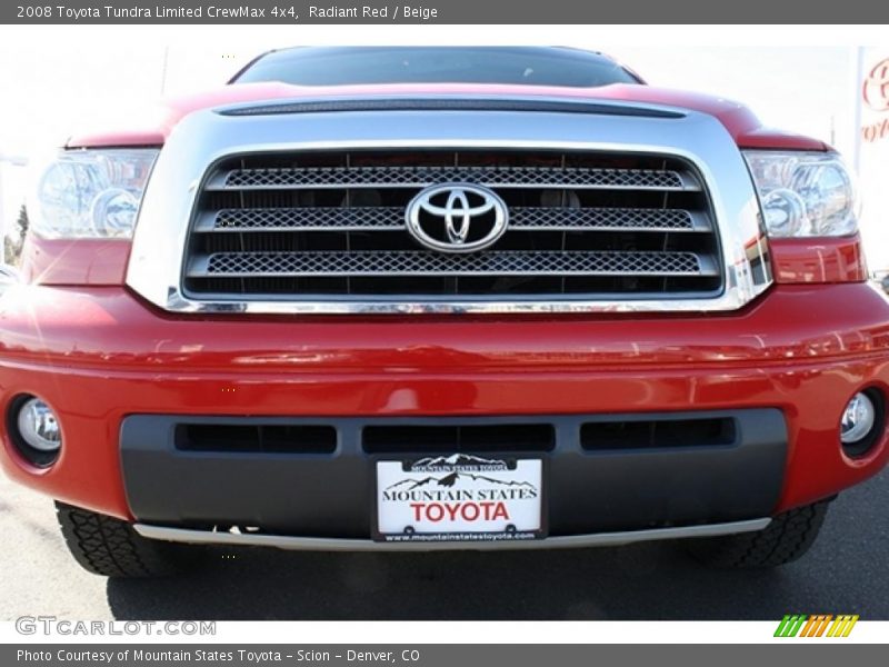 Radiant Red / Beige 2008 Toyota Tundra Limited CrewMax 4x4
