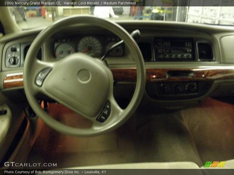 Harvest Gold Metallic / Medium Parchment 2000 Mercury Grand Marquis GS