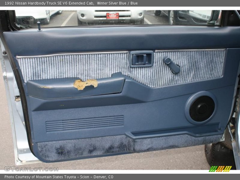 Winter Silver Blue / Blue 1992 Nissan Hardbody Truck SE V6 Extended Cab