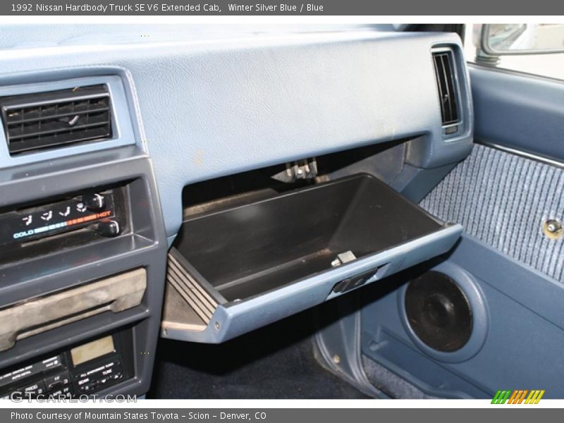Winter Silver Blue / Blue 1992 Nissan Hardbody Truck SE V6 Extended Cab