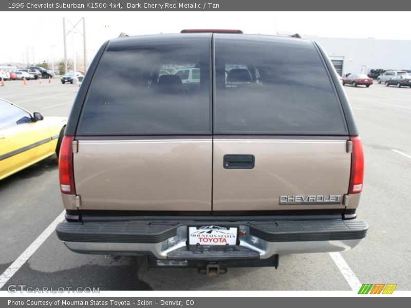 Dark Cherry Red Metallic / Tan 1996 Chevrolet Suburban K1500 4x4