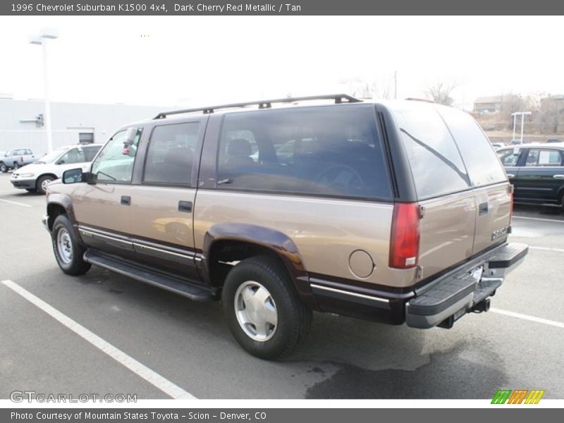 Dark Cherry Red Metallic / Tan 1996 Chevrolet Suburban K1500 4x4