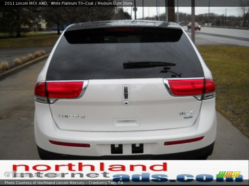 White Platinum Tri-Coat / Medium Light Stone 2011 Lincoln MKX AWD