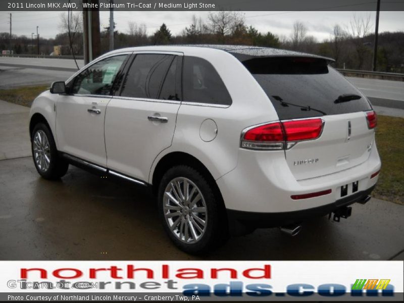 White Platinum Tri-Coat / Medium Light Stone 2011 Lincoln MKX AWD