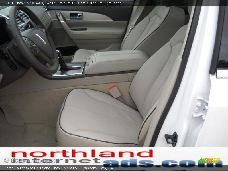 White Platinum Tri-Coat / Medium Light Stone 2011 Lincoln MKX AWD