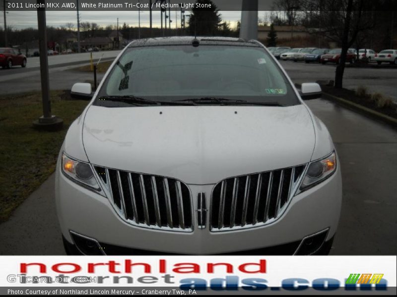 White Platinum Tri-Coat / Medium Light Stone 2011 Lincoln MKX AWD
