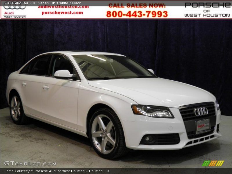 Ibis White / Black 2011 Audi A4 2.0T Sedan
