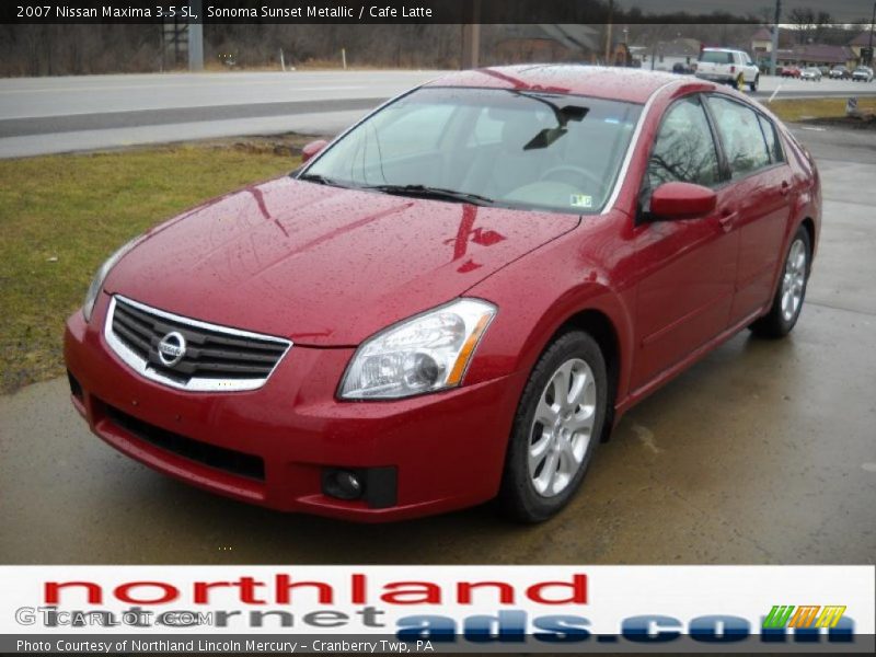 Sonoma Sunset Metallic / Cafe Latte 2007 Nissan Maxima 3.5 SL