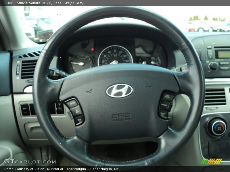 Steel Gray / Gray 2006 Hyundai Sonata LX V6