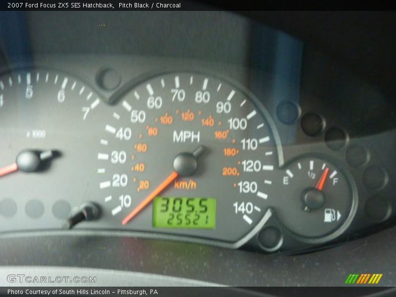 Pitch Black / Charcoal 2007 Ford Focus ZX5 SES Hatchback