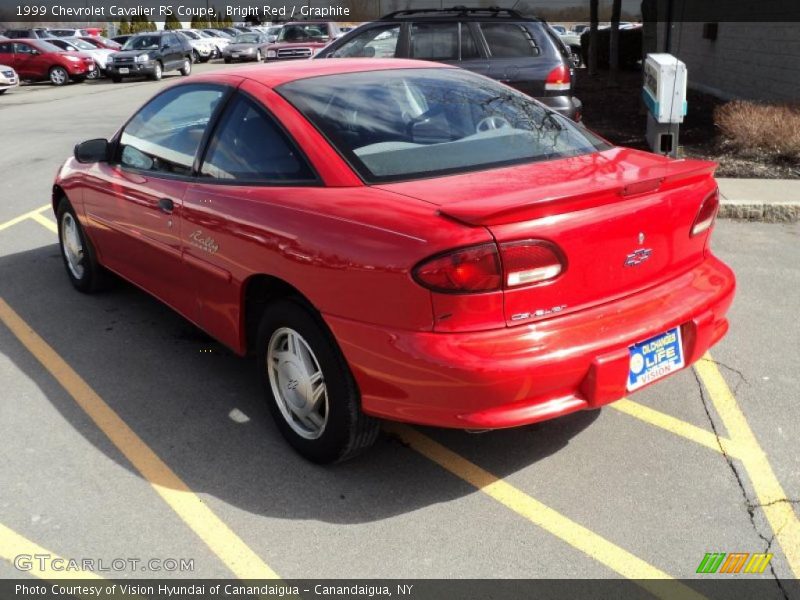 Bright Red / Graphite 1999 Chevrolet Cavalier RS Coupe