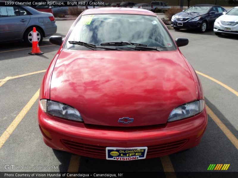 Bright Red / Graphite 1999 Chevrolet Cavalier RS Coupe