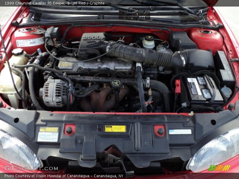 1999 Cavalier RS Coupe Engine - 2.2 Liter OHV 8-Valve 4 Cylinder