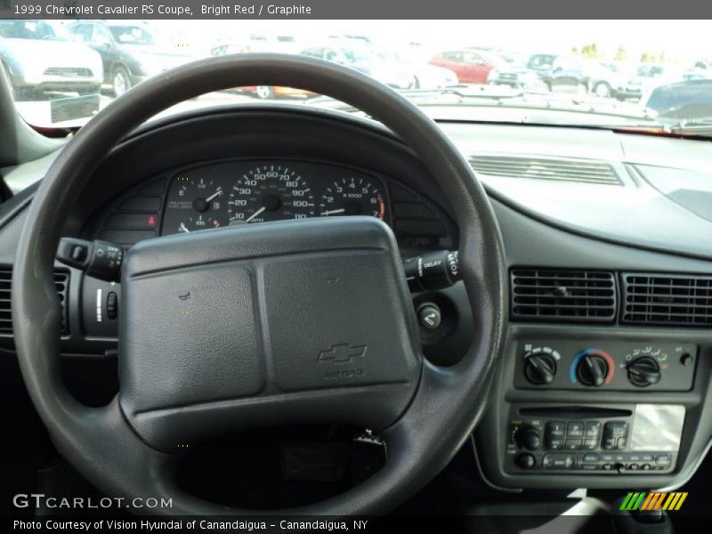 Bright Red / Graphite 1999 Chevrolet Cavalier RS Coupe