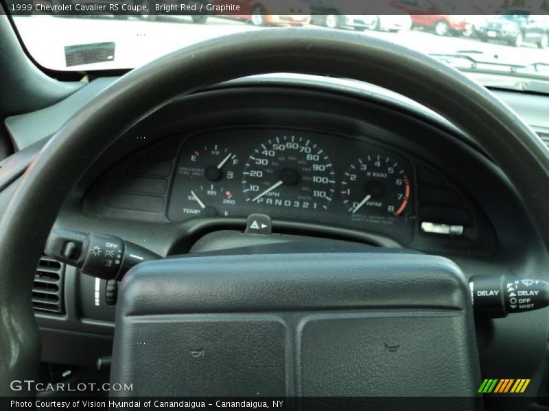 Bright Red / Graphite 1999 Chevrolet Cavalier RS Coupe