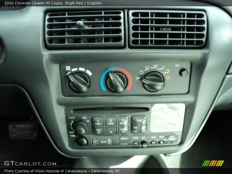 Controls of 1999 Cavalier RS Coupe