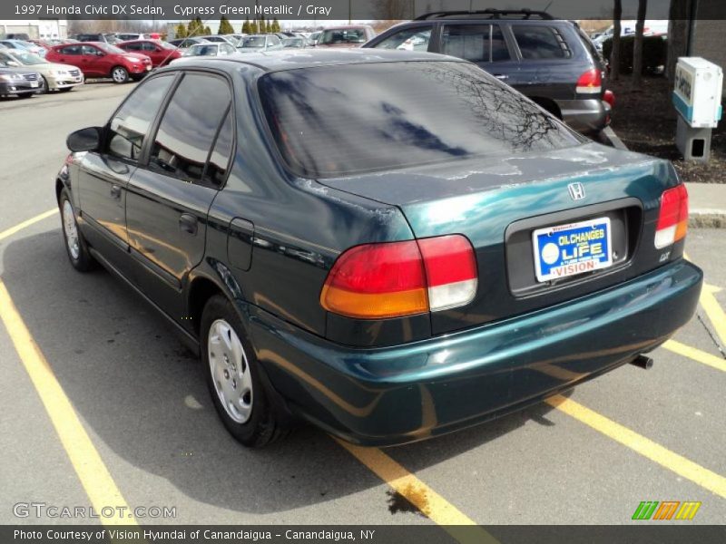 Cypress Green Metallic / Gray 1997 Honda Civic DX Sedan