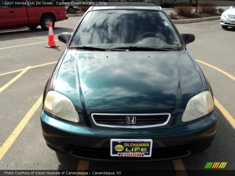 Cypress Green Metallic / Gray 1997 Honda Civic DX Sedan