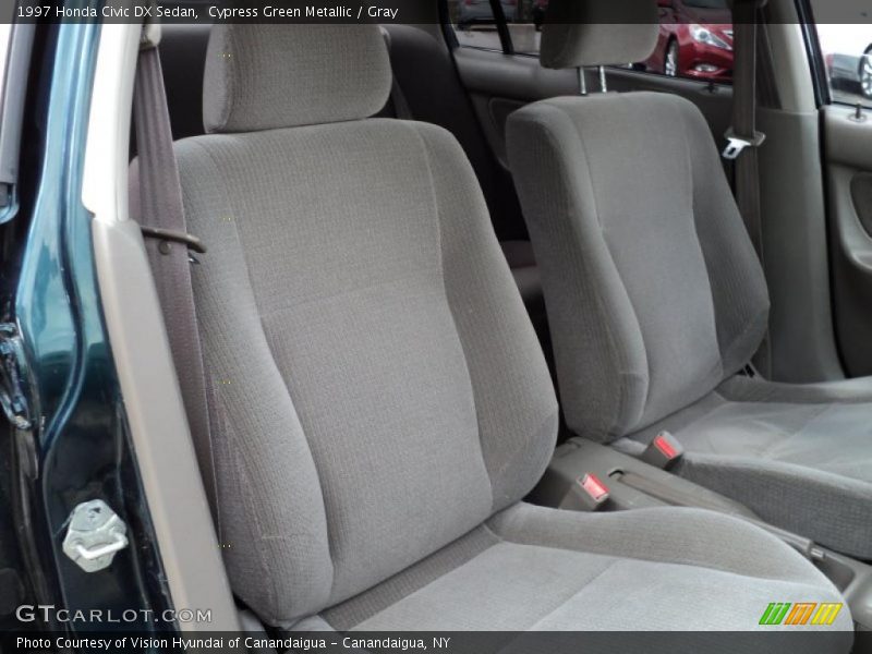 Cypress Green Metallic / Gray 1997 Honda Civic DX Sedan