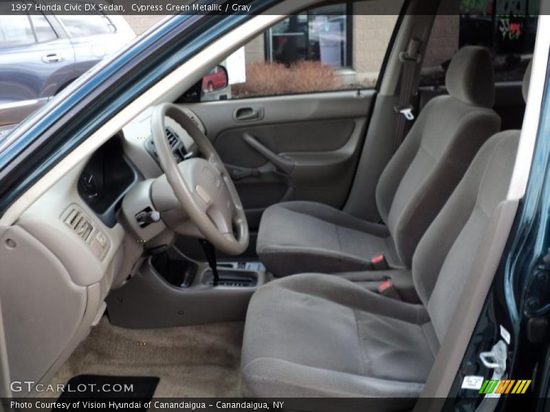 Cypress Green Metallic / Gray 1997 Honda Civic DX Sedan