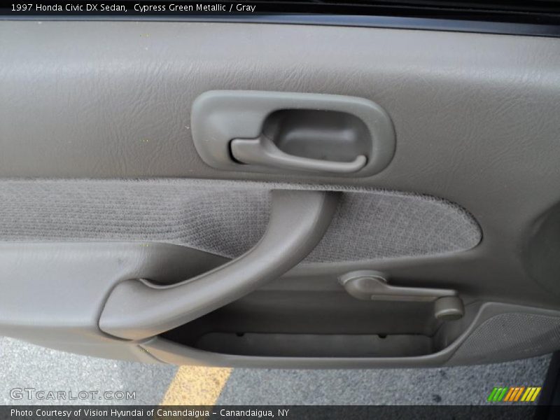 Cypress Green Metallic / Gray 1997 Honda Civic DX Sedan