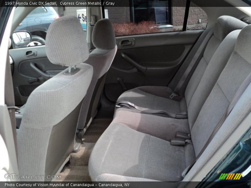 Cypress Green Metallic / Gray 1997 Honda Civic DX Sedan