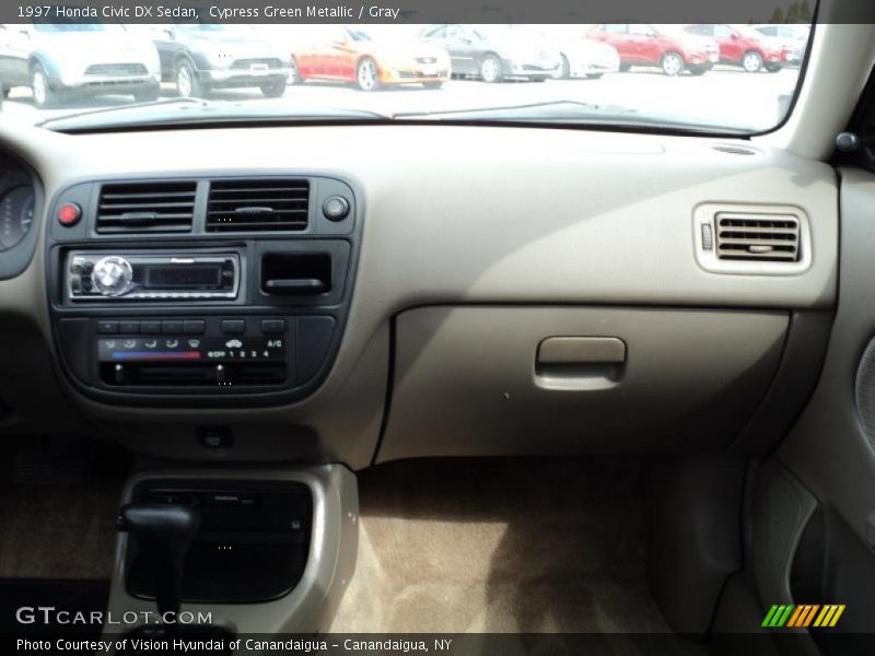 Cypress Green Metallic / Gray 1997 Honda Civic DX Sedan