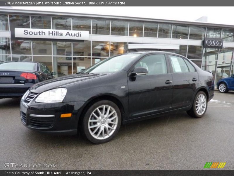 Black Uni / Anthracite 2009 Volkswagen Jetta Wolfsburg Edition Sedan